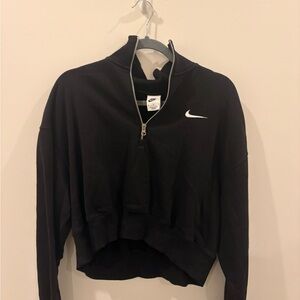 Nike Black Partial Zip Up Pullover